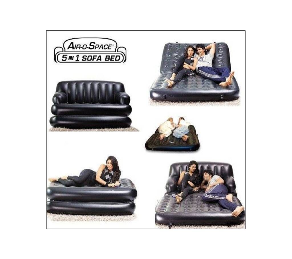 5 in 1 Air-O-Space Air Bed Cum Sofa Free Pumper
