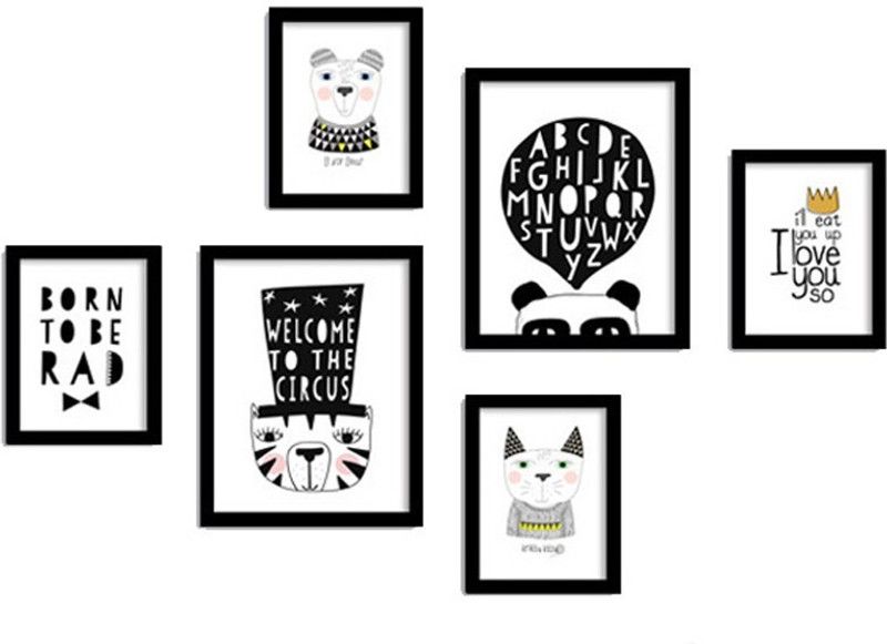 SWADESI STUFF MDF Personalized, Customized Gift Best Friends Reel Photo Collage gift for Friends, BFF with Frame, Birthday Gift,Anniversary Gift Wall  (Black, 6 Photo(s), 2 frame : 8x10 inch, 4 frame : 5x7 inch)