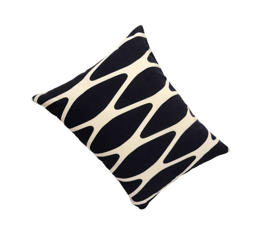 Navy Blue Cotton Cushion Cover with Pillow _ 9x12 Inch