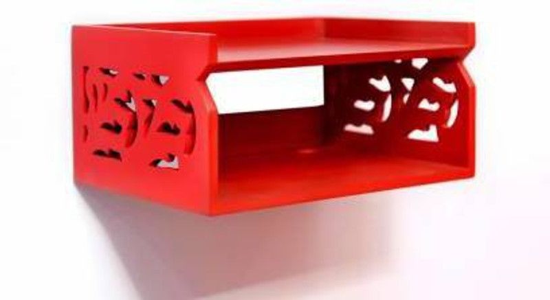 bright future group MDF (Medium Density Fiber) Wall Shelf  (Number of Shelves - 2)