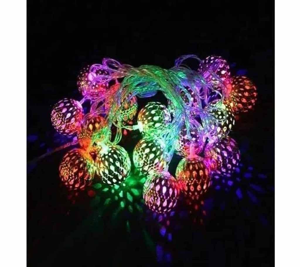LED METAL BALL MULTI COLOUR-20 PIECE-12 FEET