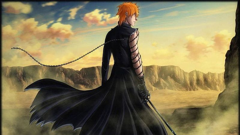 Bleach Kurosaki Ichigo Anime Boys Desert Matte Finish Poster Photographic Paper  (12 inch X 18 inch, 12 x 18 Inch Unframed)