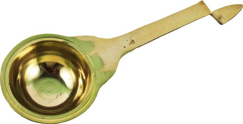Real Craft Brass Table Diya  (Height: 1.5 inch)