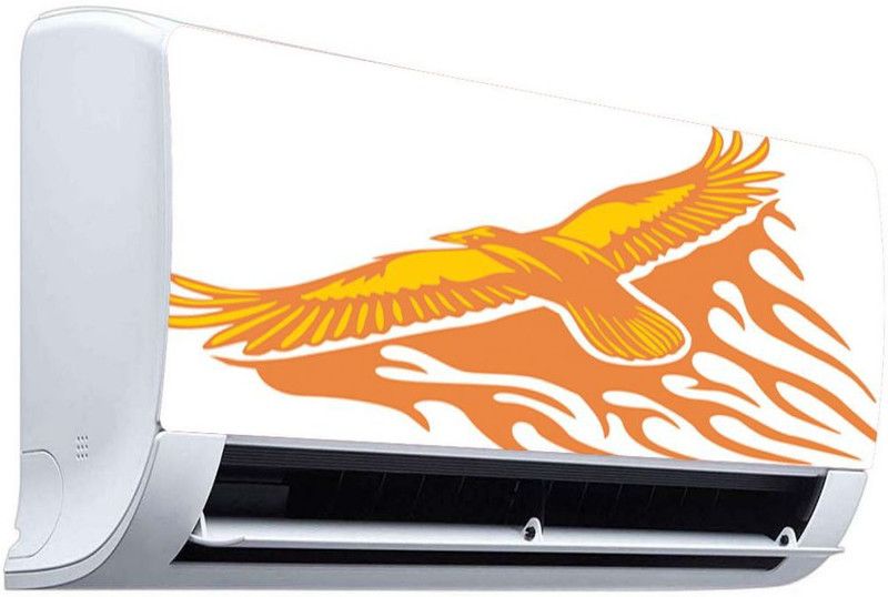 QTH 91 cm QTH LINE ART DESIGN AC STICKER SUITABLE FOR ALL TYPE OF AC QTH-AC-1650 Self Adhesive Sticker  (Pack of 1)
