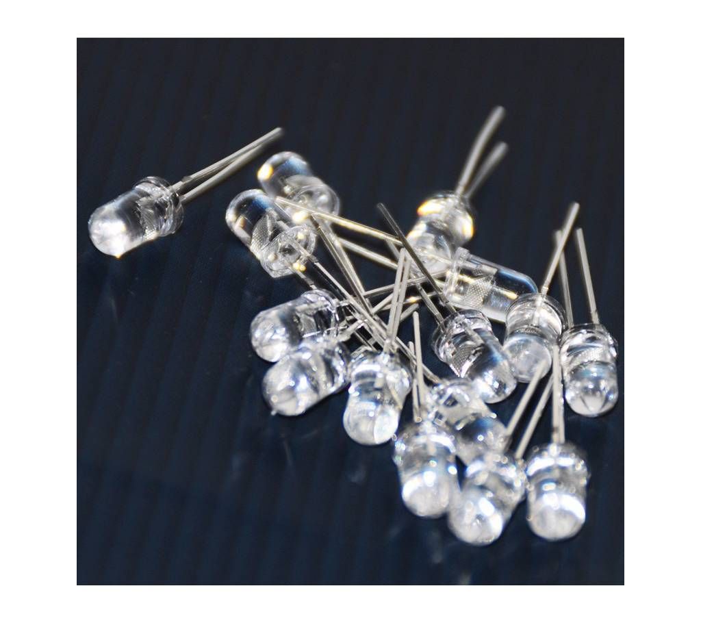 5mm LED Diodes Flashing White Clear Blinking Light-Emitting-Diode 10 pcs