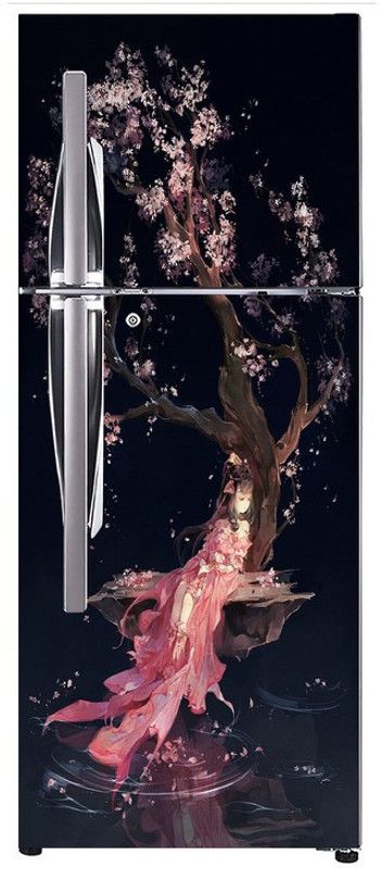 Advait Designs 60 cm Advait Designs abstract decorative under the tree princes 3d wallpaper poster extra large fridge sticker (pvc vinyl covering area 61cm X 160cm ) Self Adhesive Sticker  (Pack of 1)
