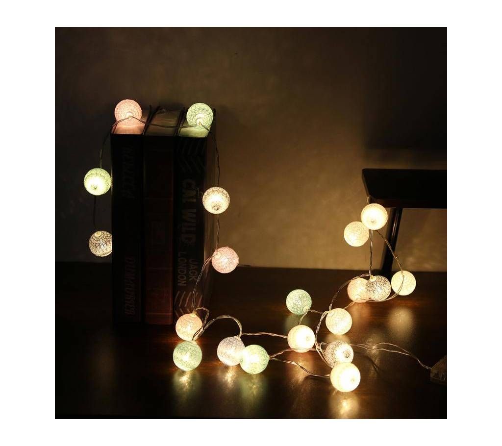 LED Cotton Ball String Lights LED Fairy Lights