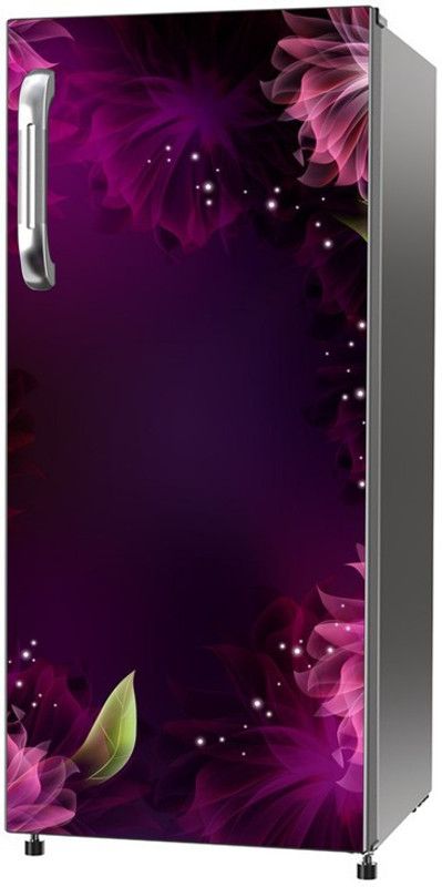 Ainan Decor 60 cm Psychedelic Pink Flower Single Door Fridge Sticker (60x120 cm) Self Adhesive Sticker  (Pack of 1)
