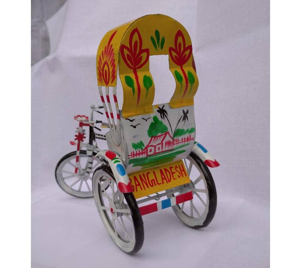 Handmade Metal Rickshaw Showpiece 