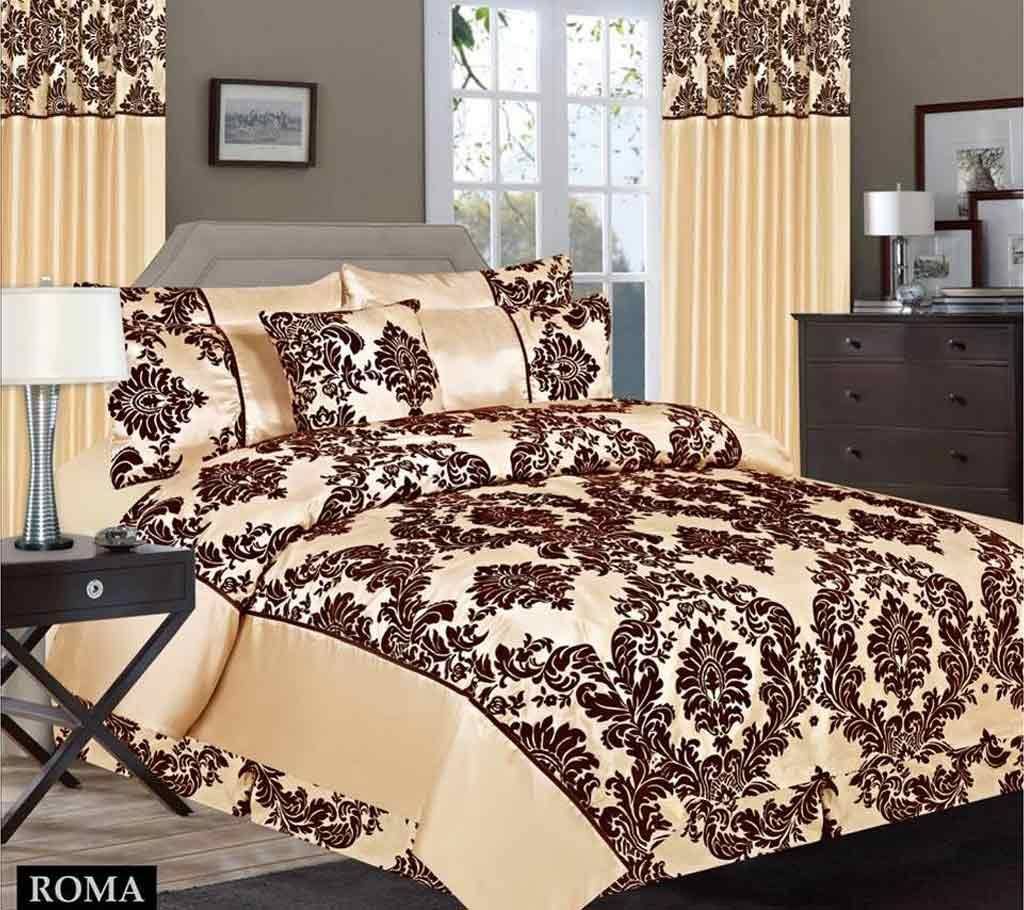 Riccardo Veleria Italian design Flock 4Pcs Complete Bed Sheet Set