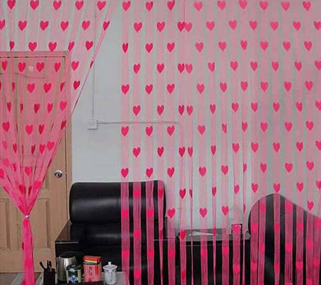Heart Designed net Curtain