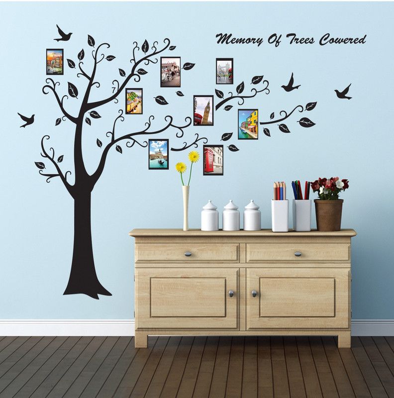 STA 180 cm Wall Stickers Bed Room Backdrop Decoration Vinyl ET10028 Self Adhesive Sticker  (Pack of 1)