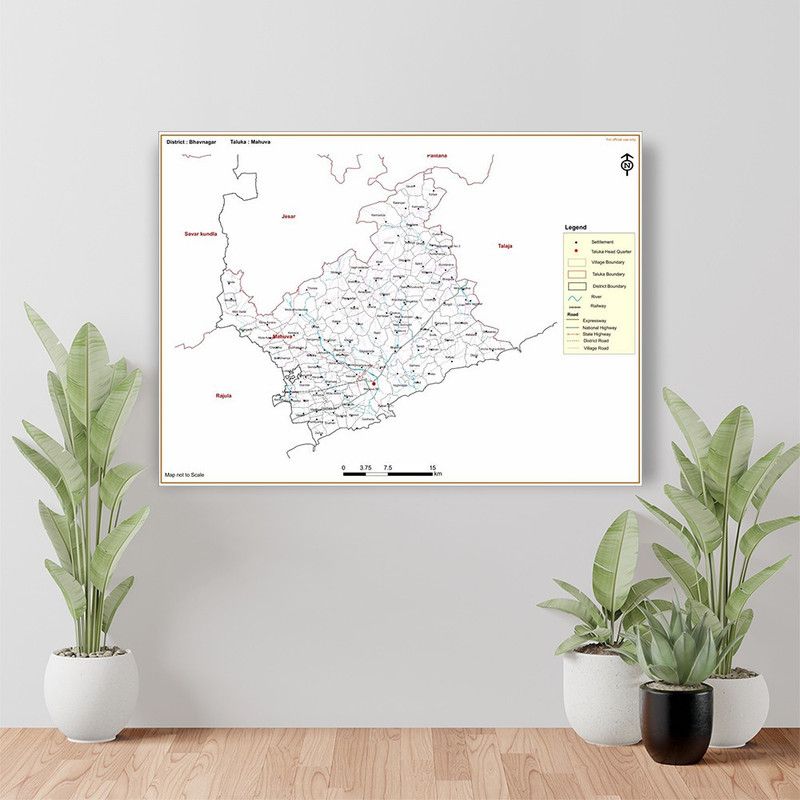 BRITISH TERMINAL 60 cm Bhavnagar DISTRICT Mahuva TALUKA Self Adhesive Sticker  (Pack of 1)