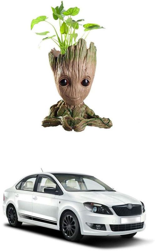 PRTEK Guardians of The Galaxy Baby Groot Multi Purpose Flower Pot/Pen Stand 204 Decorative Showpiece - 8 cm  (Plastic, Multicolor)