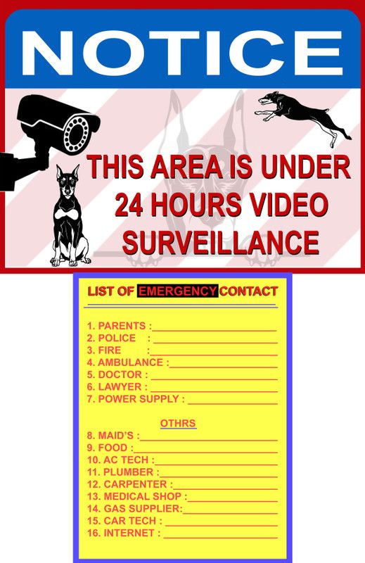 Leo 20.32 cm UNDER CCTV COVERAGE Self Adhesive Sticker  (Pack of 4)