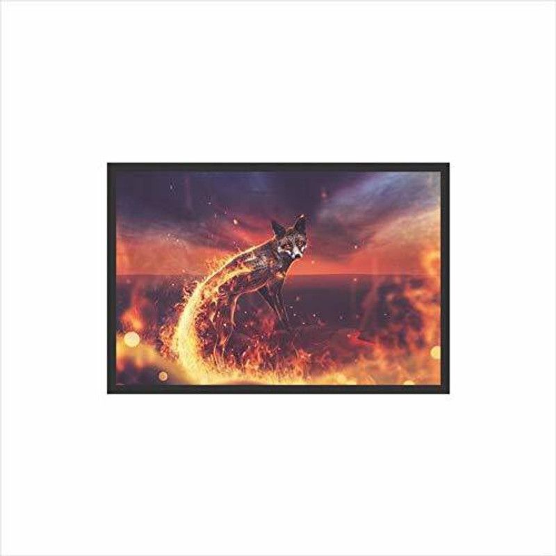 Mad Masters Oil 11 inch x 18 inch Painting  (With Frame)