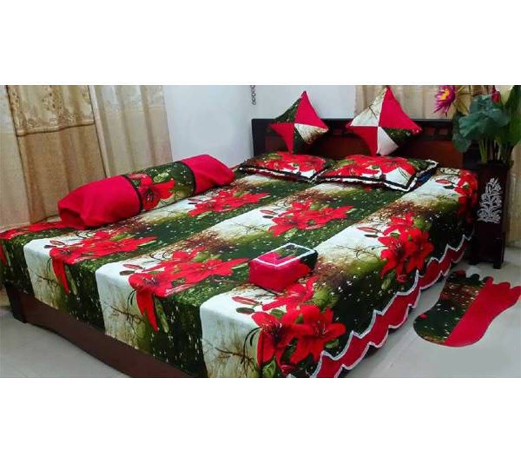8 pcs Cotton Bed Cover Set