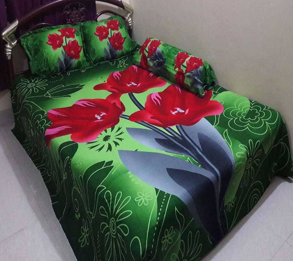 Cotton King Size Bed sheet Set - 4 Piece (BS 007)