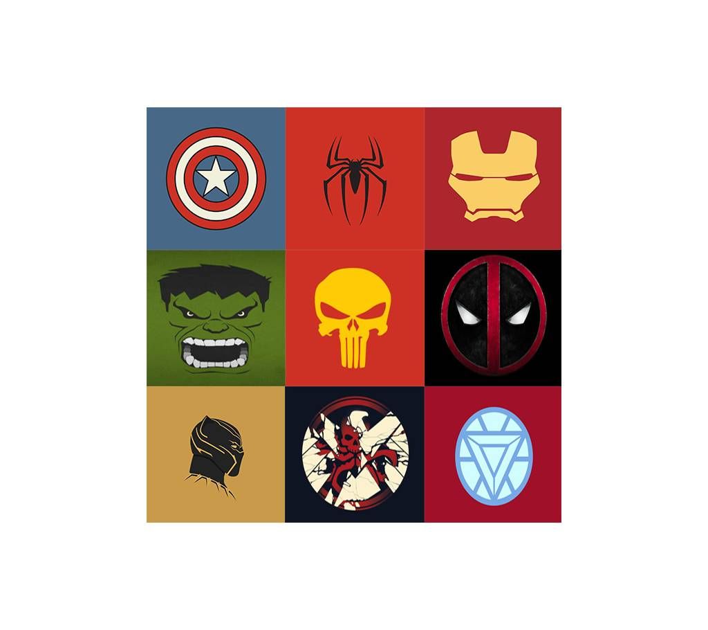 Marvel Comics logo sticker (10 pcs)