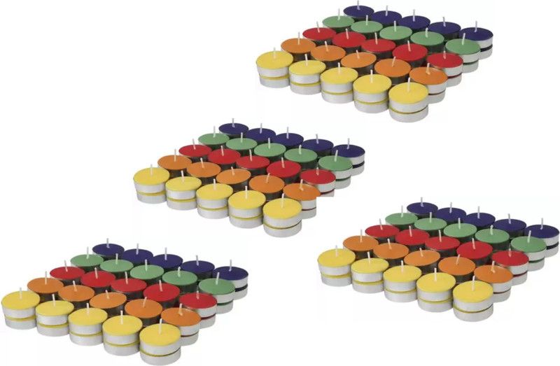 shopncreate CANDLE PACK OF 200 Candle  (Multicolor, Pack of 200)
