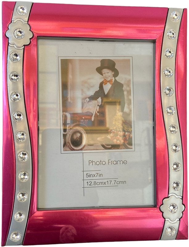 Bravonix Polymer Personalized, Customized Gift Best Friends Reel Photo Collage gift for Friends, BFF with Frame, Birthday Gift,Anniversary Gift Table  (Pink, 1 Photo(s), 18cm, 13cm)