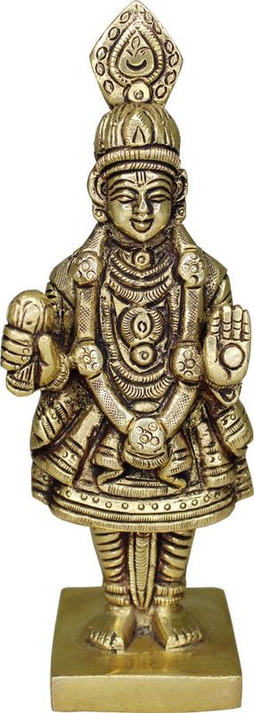 vinayakmoorti Decorative Showpiece - 19 cm  (Brass, Gold)