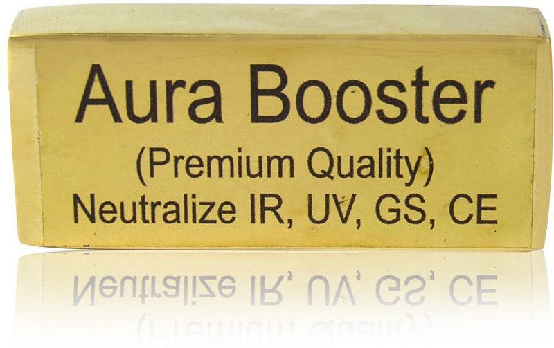 REIKI CRYSTAL PRODUCTS Brass Vastu Aura Booster Neutralize IR / UV / GS / CE For Increase Positivity Energy 60 Grams Approx Decorative Showpiece - 2.5 cm  (Brass, Gold)
