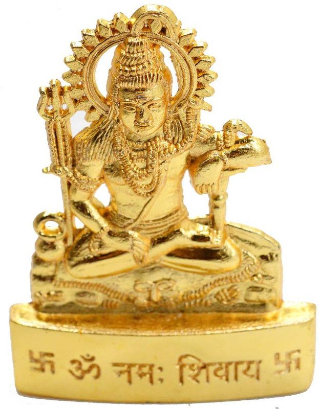faynci Car Dashboard | Home, Office Decor | Gifting Decorative Showpiece Decorative Showpiece - 7 cm  (Gold Plated, Gold)