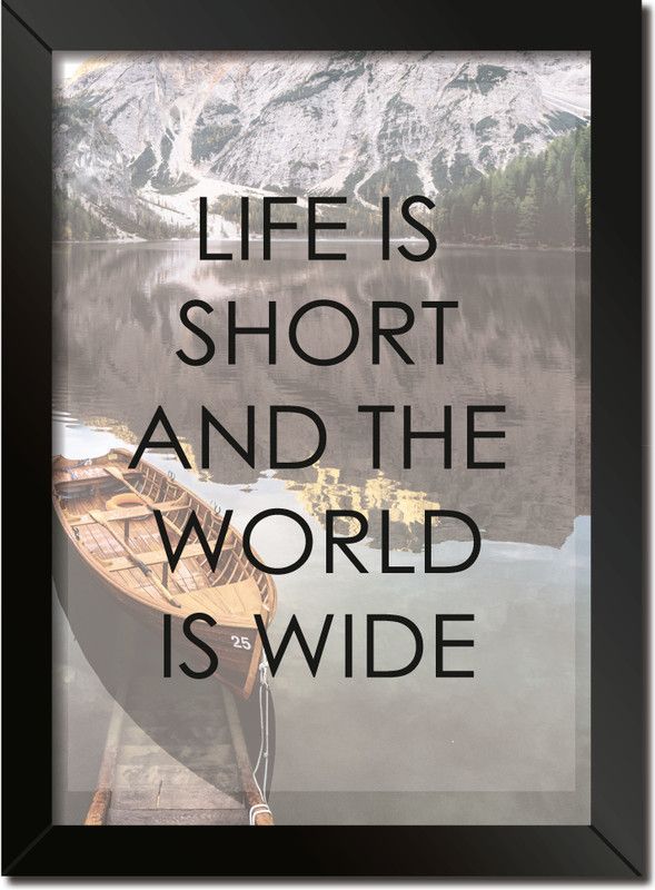Quotes & Motivation Poster frame without glass A4 Size sty 256 Paper Print  (12.75 inch X 9.3 inch, framed)