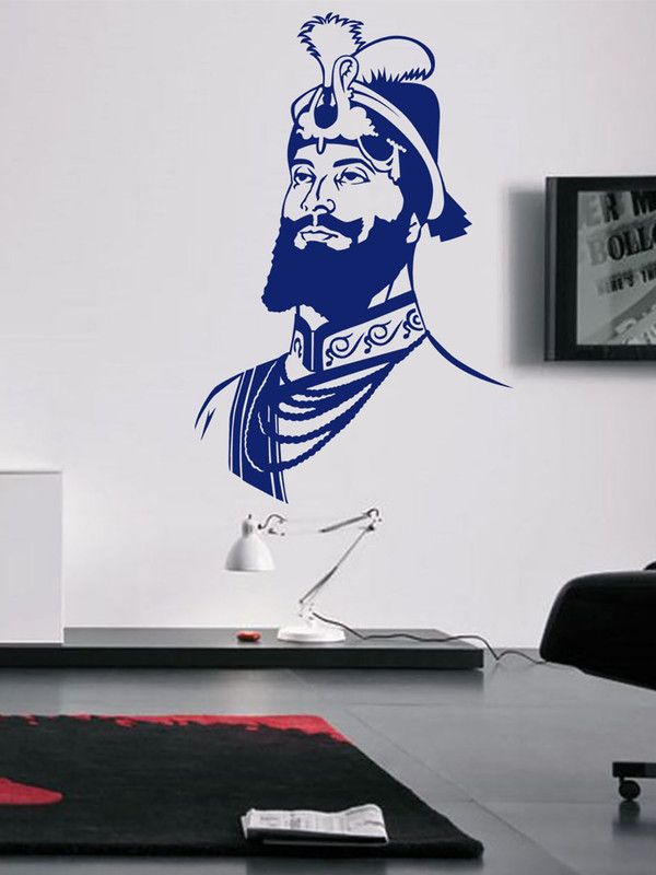 ALLURE 86 cm Guru Govind Ji Self Adhesive Sticker  (Pack of 1)