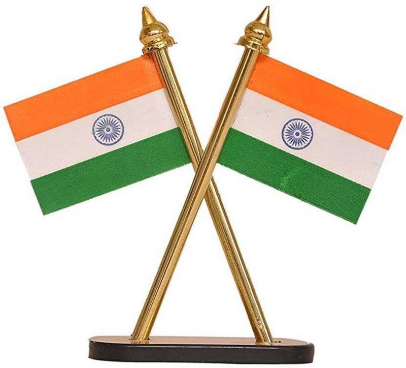 Renaissance Indian flag for car dashboard Square Car Dashboard Flag Flag  (Plastic)