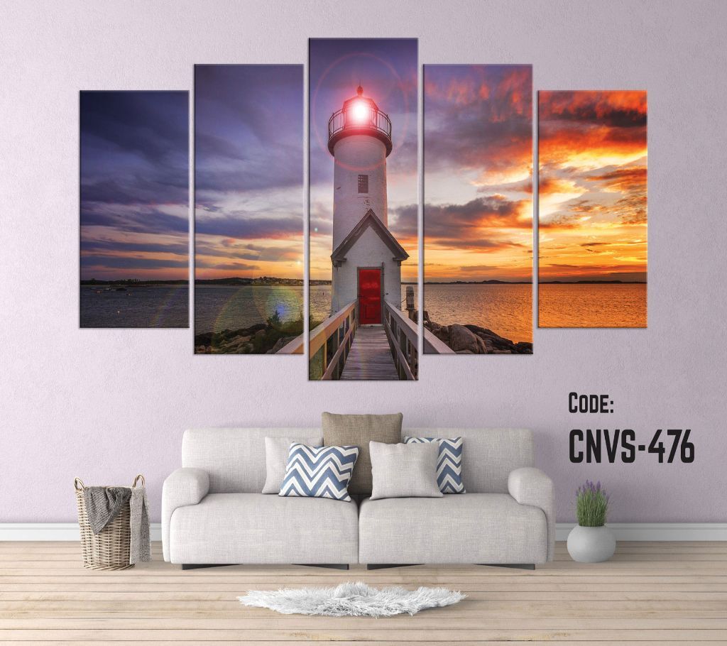CNVS-476 Light House Wall Canvas Art Prints 96 inch x 48 inch