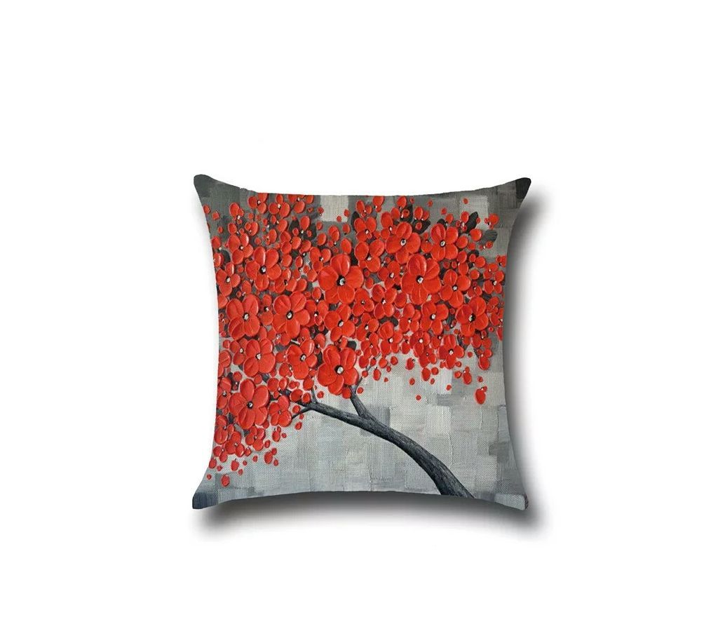 Cushion Flower Tree Design Cover Decorative Pillow Case 