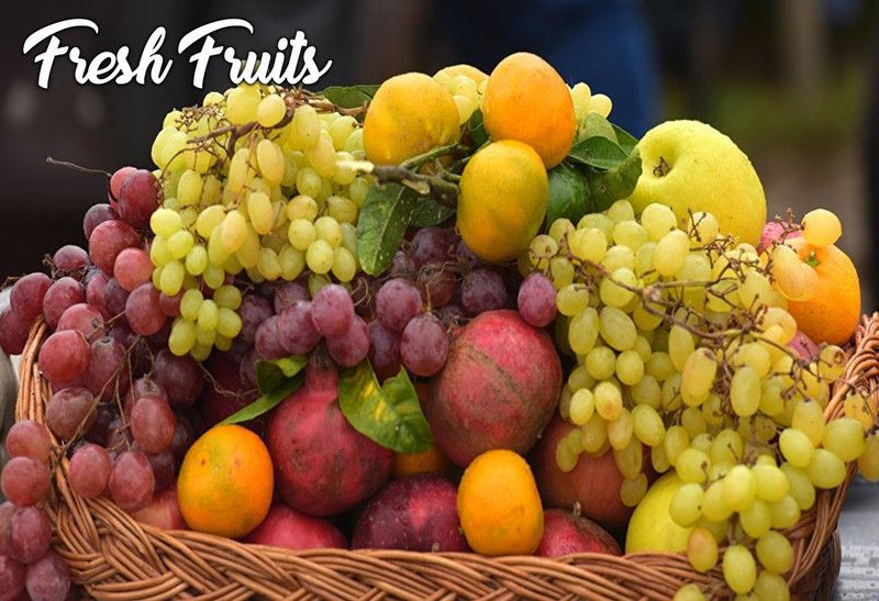 Poster Sticker Fresh Fruits For Kitchen Wall Decor sl12312 (Wall Poster, 13x19 Inches, Multicolor) Fine Art Print  (19.1 inch X 13.1 inch, Rolled)