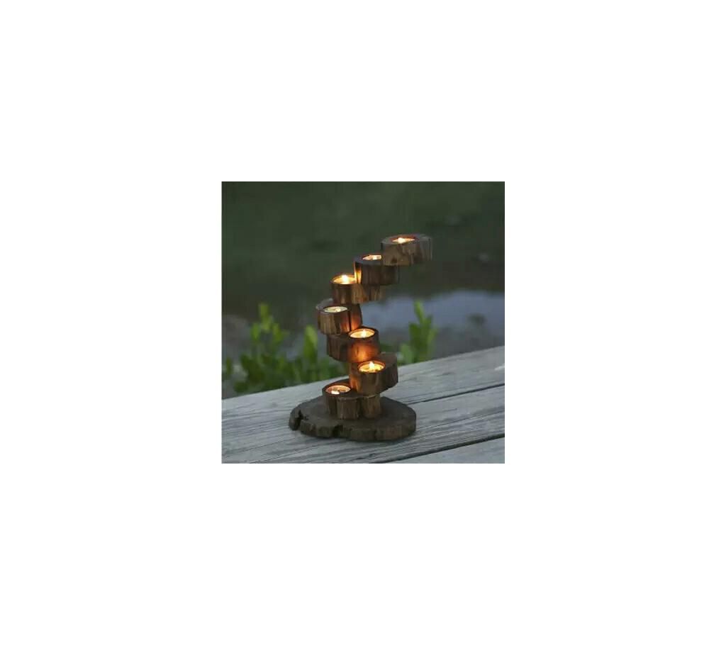 Exclusive wooden candle holder