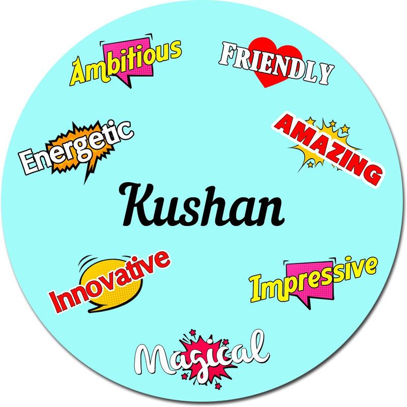 FURNISHFANTASY Fridge Magnet - Best Gift on Happy Birthday, Return Gifts for kids, Everyday Gifting , Name - Kushan Fridge Magnet Pack of 1  (Multicolor)