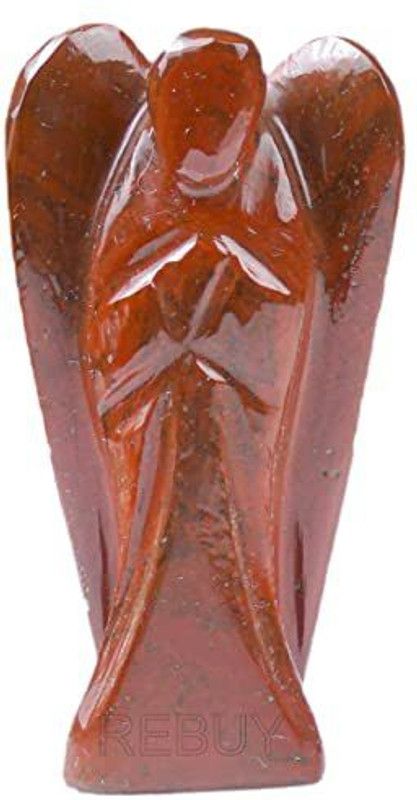 ReBuy Red Jasper Gemstone Angel Lucky Angel for Reiki, Gifting Size 2 Inch Decorative Showpiece - 5 cm  (Crystal, Red)