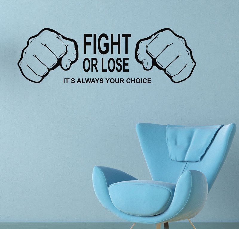 WALLSTICK 90 cm Motivational Quotes Beautiful wallsticker Self Adhesive Sticker  (Pack of 1)