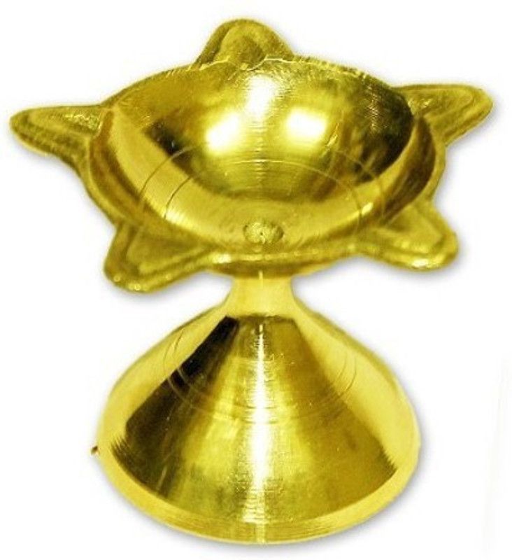 MNA Brass Table Diya  (Height: 2.5 inch)