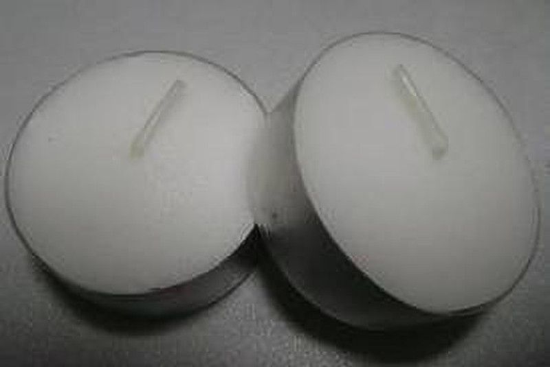 ILLUMYNATE Smokeless tea light candle set 50 Psc Candle  (White, Pack of 50)