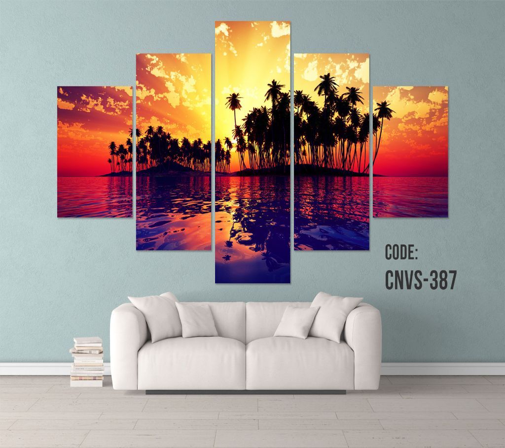 CNVS-387 Pair Island Wall Canvas Art Prints 48 inch x 36 inch