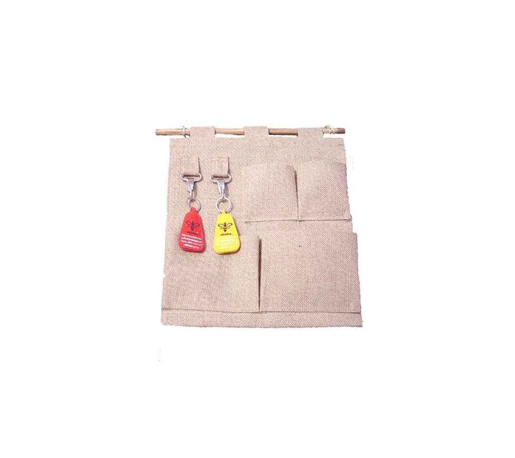 Jute Made Wall Hanging Storage Bag