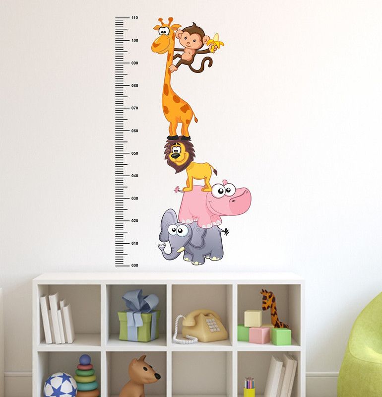 fuzzy 110 cm Animals Self Adhesive Sticker  (Pack of 1)