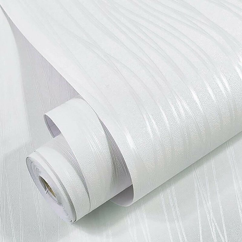 KAAF Abstract White Wallpaper  (1000 cm x 45 cm)