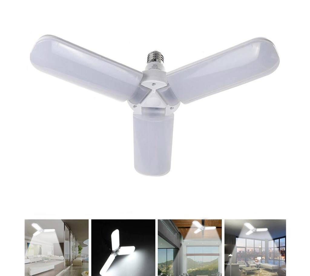 Foldable Ceiling Fan Shaped LED Light