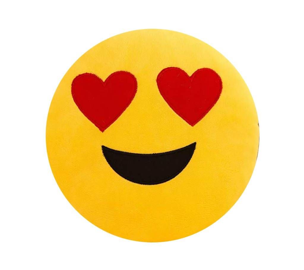 Emoji Pillow Yellow Round Cushion Emoticon