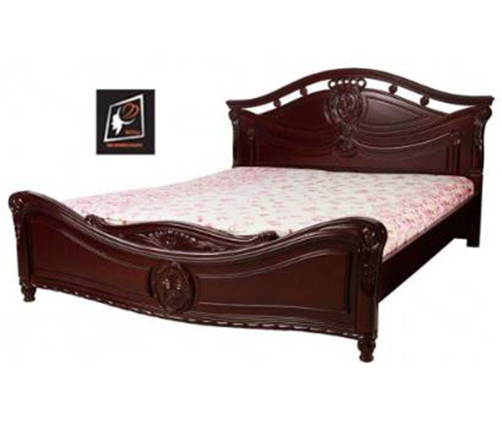 Shegun Wood Queen Size Bed-C