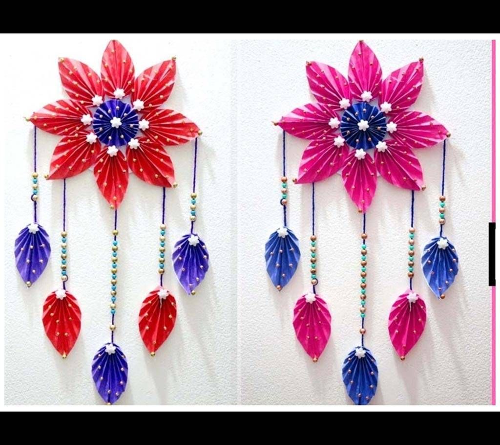 Paper Flower Wall Showpiece- (1 piece)