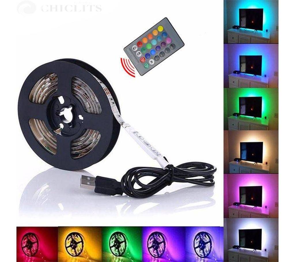 5M RGB LED Strip Light and Remote Control