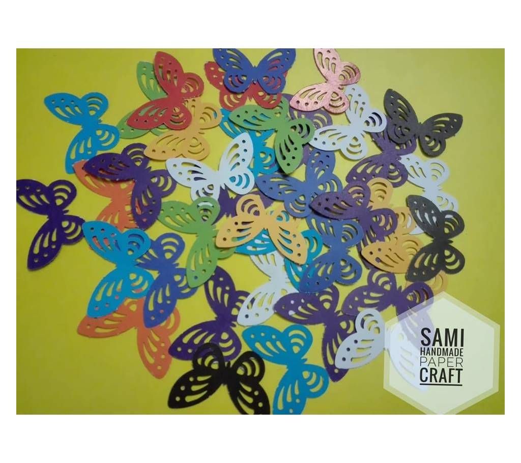 Multicolor Butterflies 30 pieces 